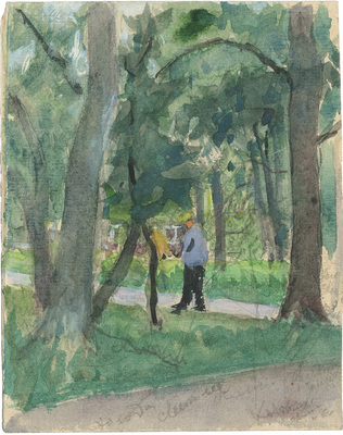 Бехтеев Владимир Георгиевич. Художник за работой